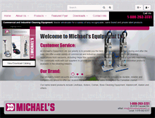 Tablet Screenshot of michaelsequipment.ca